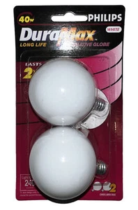 40W - 120V G16.5 E12 Base Soft White Frosted Light Bulb (6 piece - 3 Pack) - Picture 1 of 4