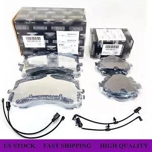 Juego de pastillas de freno delanteras traseras con sensores para 4M0698451C Bentley Bentayga 17-23 - Imagen 1 de 12