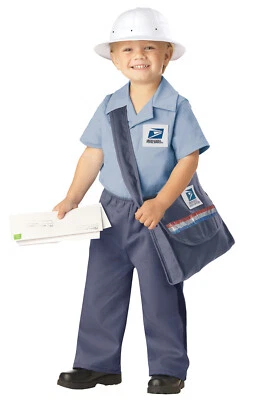 Brand New Mr Postman USPS Mailman Licensed Uniform Toddler Halloween Costume - Image 1 of 2