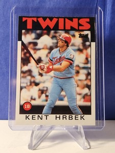 1986 Topps Kent Hrbek card #430 Minnesota Twins Baseball 