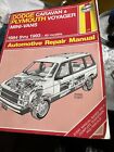 1984-1995 Dodge Caravan Plymouth Voyager Chrysler T&C Haynes Repair Manual 1231 