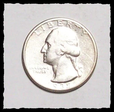 1935-S WASHINGTON QUARTER Better Date Sharp VF+/ XF #24D6 Cover
