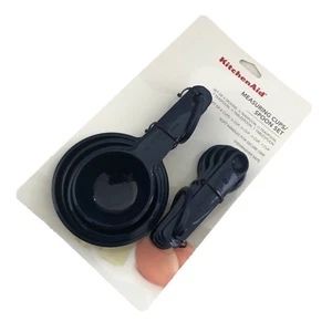Nuevo KitchenAid 9 tazas y cucharas medidoras lindas HIKA azul cobalto azul marino - Imagen 1 de 1