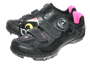 SPECIALIZED BG Motodiva Cycling Shoe Women Size 5.75 EUR 36 Black Hot Pink - Picture 1 of 6