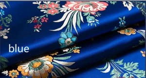 Retro Chinese Satin Floral Fabric Begonia Damask Brocade DIY Bag Clothes Cloth - Picture 1 of 22
