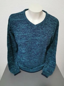 Suéter en V MILANO ITALIA TALLA 3XL 58 azul escote en V - Imagen 1 de 8