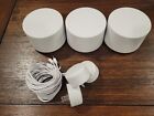 Google Wifi Mesh 1200 Mbps 2 Port 1000 Mbps Wireless Router - Snow, Pack of 3...