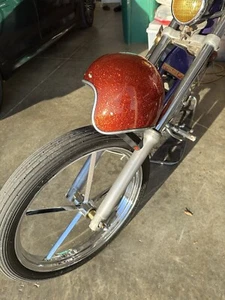 Biltwell Bonanza Motorcycle Helmet - Green Flake and Cream. Size XXS. Good shape - Picture 1 of 7