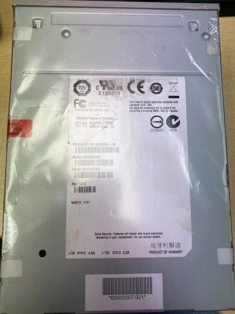 80000298-106 60600097-021 Overland NEO LTO5 FH SAS Loader Ultrium Drive - Image 1 of 1