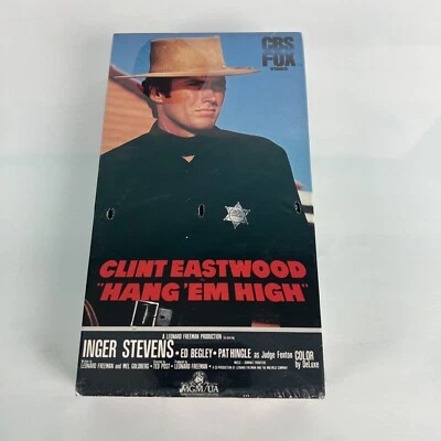 Hang 'Em High (VHS 1967) CBS FOX TESTED WORKS Clint Eastwood 1983 Vintage Rare - Image 1 of 3