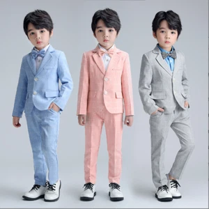 Page Boys Kid Wedding Birthday Party Coat Shirt Pants Bowtie Formal Outfits Set - Picture 1 of 23