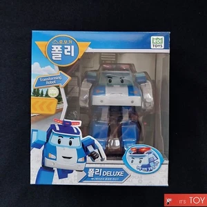 Robocar Poli DELUXE POLI Blue Police Car Transforming Robot Figure 6" Big size - Picture 1 of 3