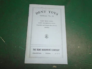 Dent Cast Iron Toys Catalogue #10 Fullerton Pennsylvania - Picture 1 of 4
