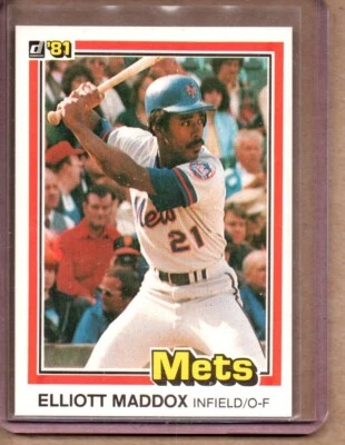 1981 DONRUSS ELLIOTT MADDOX  #397 (NM/MT OR BETTER) CREASE FREE - Image 1 of 2