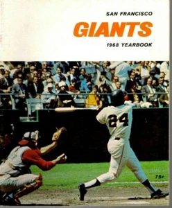 1968 San Francisco Giants Baseball Yearbook magazine Willie Mays, McCovey VG - Picture 1 of 11