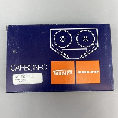 Adler Triumph Carbon C Typewriter Ribbon New 700007 Cartridge Vintage￼￼￼￼￼ - Image 1 of 3