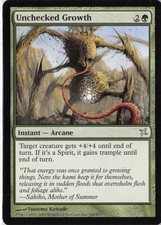 Unchecked Growth *PLAYSET* Magic MtG x4 Betrayers of Kamigawa SP