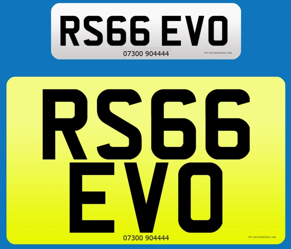 RS Quality Cherished number  RS66EVO RS6 Evo evolution - Image 1 of 1