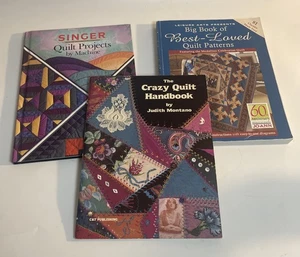 Lot Of 3 Quilting Pattern Quilt Sewing  Books  - Picture 1 of 8