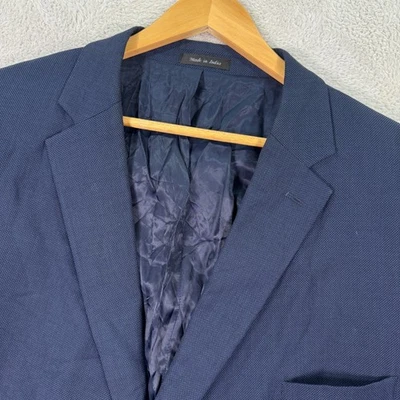 Lauren Ralph Lauren Blazer Jacket Mens 54R Blue Wool Notch Lapel Single Breasted - Image 1 of 4
