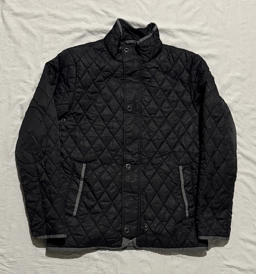 Chaqueta acolchada acolchada negra vintage Audi talla pequeña Foto 1 de 4