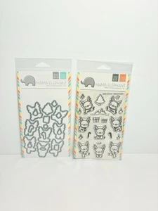 NEW Mama Elephant Reindeer Games Stamp & Die Sets - Picture 1 of 2