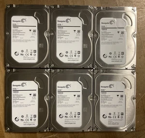 6x HDD Seagate Surveillance DVR 1TB 3.5" SATA 6Gb/s 7200U/min 64MB Cache - Bild 1 von 7