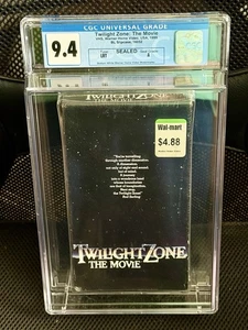 Twilight Zone: The Movie Graded VHS CGC 9.4 (A) Rare vintage Horror Cult Sealed - Picture 1 of 4