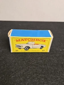 Vintage Original Matchbox Lesney #27 Mercedes Benz 230 SL - No Car Box Only - Bild 1 von 11