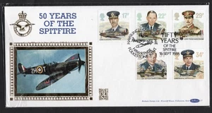 1986 First Day Cover 50 Years of the SPITFIRE as shown Excellent Quality - Picture 1 of 1