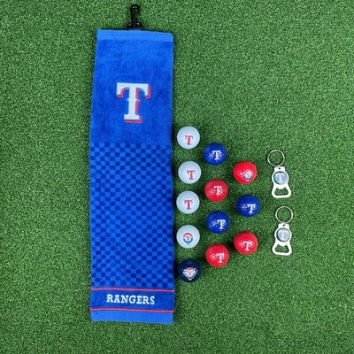 Juego de llaveros abridores de botellas y toallas de golf vintage de Texas Rangers Foto 1 de 4