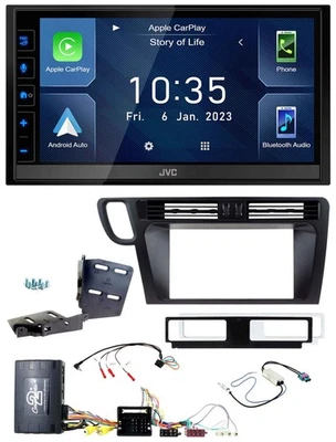 JVC DAB Bluetooth Lenkrad USB 2DIN Autoradio für Audi Q5 8R 08-17 Infoadapter oh - Bild 1 von 4