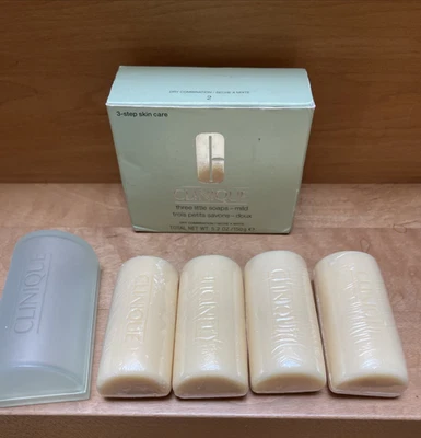 Clinique EINE 50 g Vintage Seifen aus " three little soaps" Facial Soap Mild RAR - Bild 1 von 4