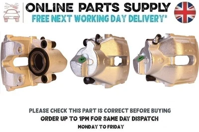 Brake Caliper Front Right For VAUXHALL MERIVA 1.3 1.4 1.6 1.7 1.8 CDTI 2003-2017 - Image 1 of 4