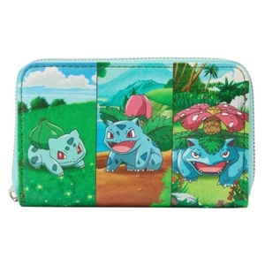Billetera Loungefly Pokémon Bulbasaur Evolution con cremallera | Totalmente nueva con etiquetas - Imagen 1 de 7