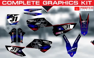 Yamaha YZ YZF 125 250 450  2013-2025 complete graphics kit 21 mil - Picture 1 of 9
