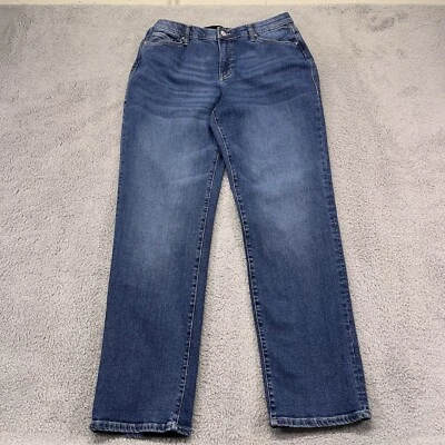 Pantalones de mezclilla Lularoe para mujer 30 azul cintura mágica elásticos rectos lavado medio Foto 1 de 4