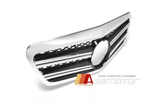 Aletas delanteras cromadas rejilla negra #040 para Mercedes W221 Facelift Clase S 2010-2013 - Imagen 1 de 4