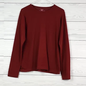 Patagonia Womens L Athletic Top Burgundy Long Sleeve Stretch Pullover - Picture 1 of 5