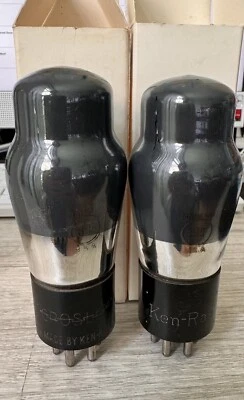 Nuevo de Lote Antiguo Kenrad 6B5 Par de Globos ST Gris Ahumado Vidrio Grabado Bases Foto 1 de 4