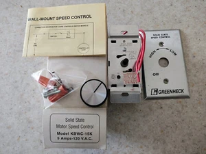 New Solid State Motor Speed Control KBWC-15K 5.0A 120V Greenheck - Picture 1 of 1