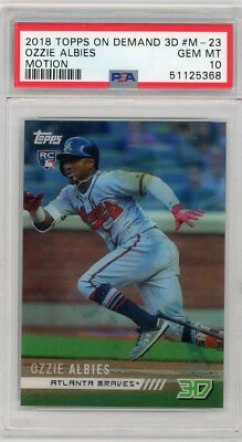 2018 Topps On Demand 3D #M-23 Ozzie Albies Motion - PSA 10 - Image 1 of 2