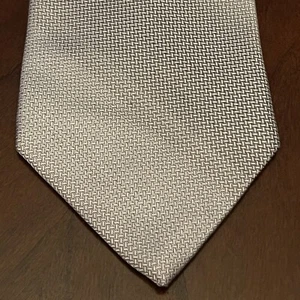 Ck Calvin Klein Gray 100% Silk Men’s Neck Tie Made In China - Picture 1 of 9