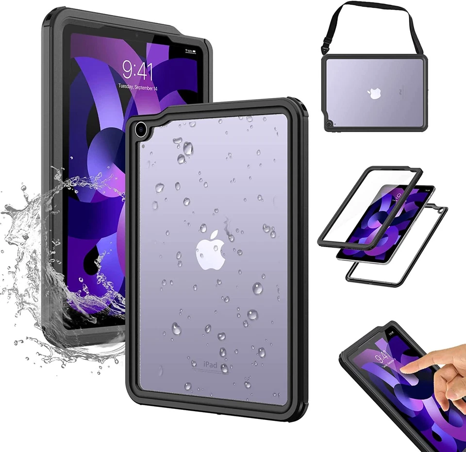 For iPad Air 5th/4 Generation 10.9" Case Waterproof Shockproof Heavy Duty Cover - Image 1 of 4