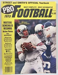 1975 STREET AND SMITHS PRO FOOTBALL JAHRBUCH JIM HART ST LOUIS CARDINALS - Bild 1 von 2