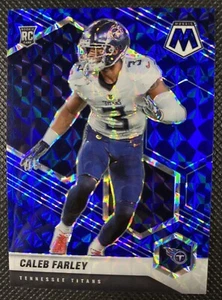 Panini Mosaic 2021 Caleb Farley Blue Mosaic Rookie Prizm/99 #345 Tennessee - Imagen 1 de 2
