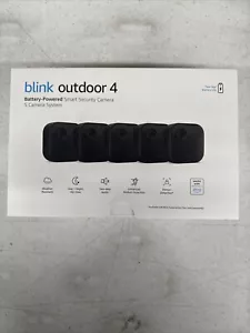 Brand New- Blink Outdoor 4 (4th Gen) Security Camera System, 5-Pack - Picture 1 of 4