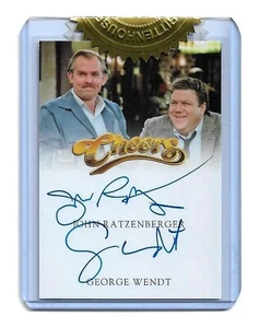 2025 Cheers Premier Edition Dual Autograph John Ratzenberger & George Wendt - Bild 1 von 3