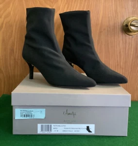 Amalfi by Rangoni Womens Black pointed high heal bootie Boot US 7 Stretchy NIB! - Bild 1 von 7