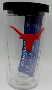 UNIVERSITY OF TEXAS LONGHORNS TERVIS TRAVEL TUMBLER & LID 16 OZ 2017 USA NWT - Picture 1 of 6